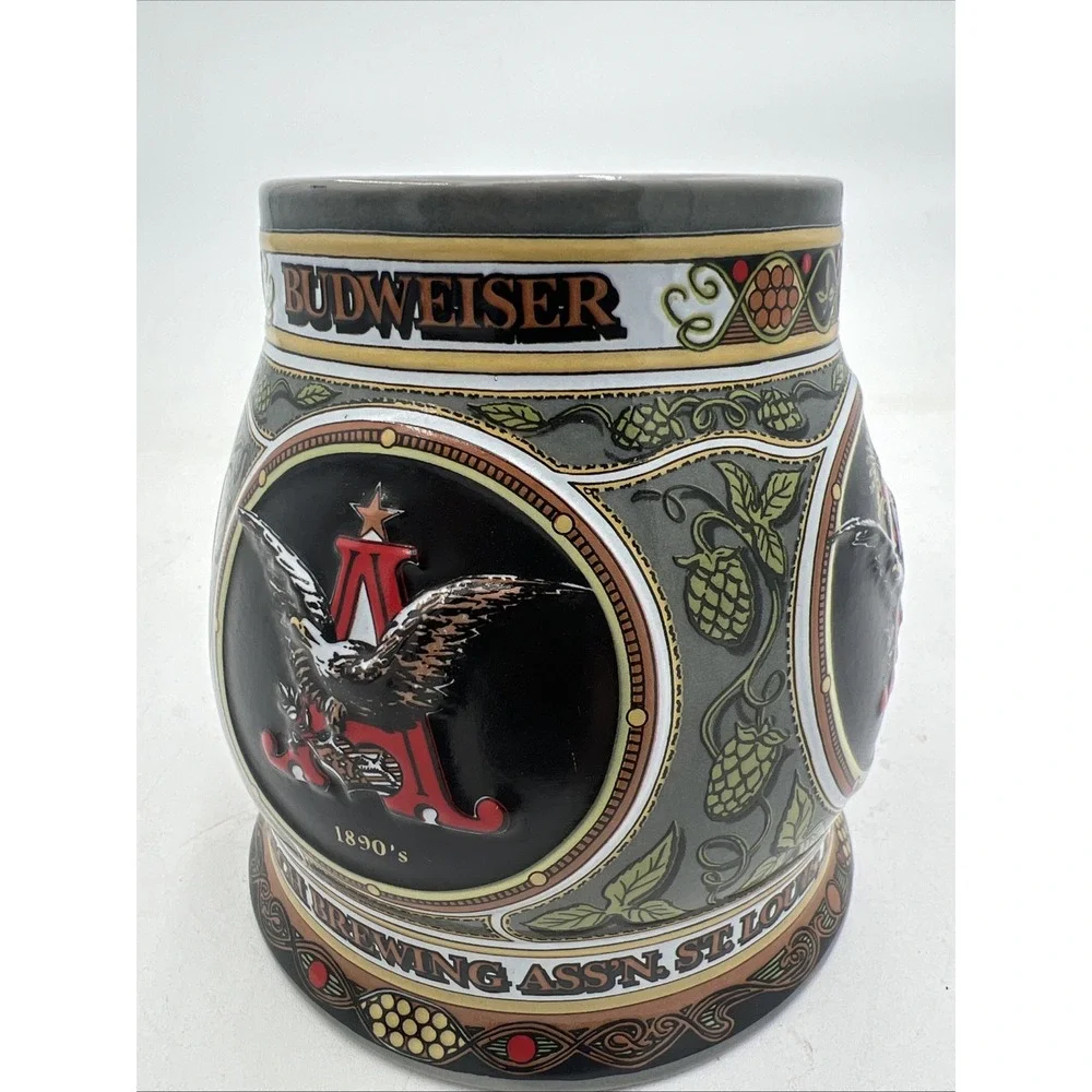 Anheuser Busch Beer Stein Historic A & Eagle Series The 1890 Edition 1993